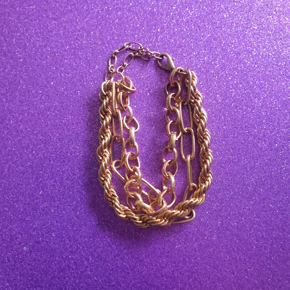 Triple chain bracelet